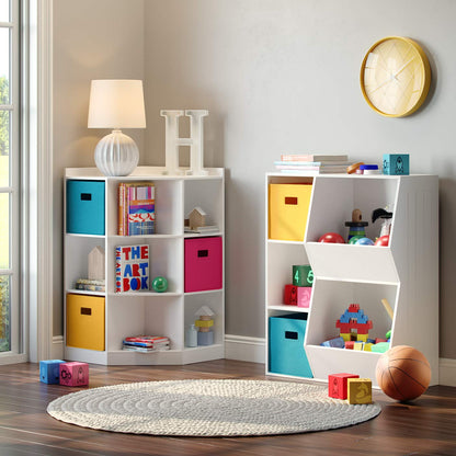 RiverRidge Folding Storage Bins with Handles Hot Pink Cube Storage Organizer for Closet, Bedroom &
