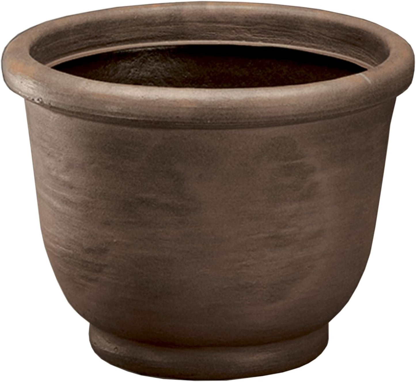 Crescent Garden Agave Planter, Charming Old-World Plant Pot, 18-Inch (Rust)