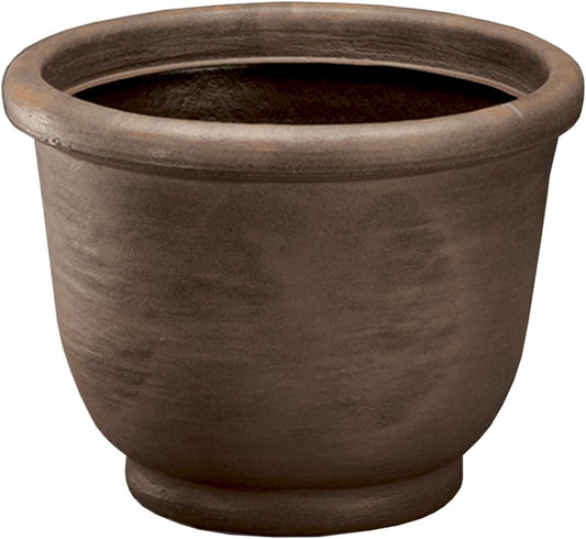 Crescent Garden Agave Planter, Charming Old-World Plant Pot, 14-Inch (Rust)