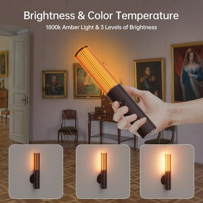 Auto-On Motion Detection Night Lamp - 3 Customizable Modes, Battery Operated LED Light for Dark Spaces (Set of 2)