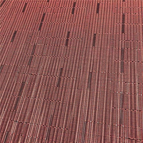 Red-A Placemats Set of 6 for Dining Table Heat-Resistant Washable Place Mats Woven Vinyl Kitchen Table Mats Easy to Clean,Wine red