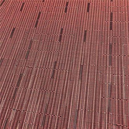 Red-A Placemats Set of 6 for Dining Table Heat-Resistant Washable Place Mats Woven Vinyl Kitchen Table Mats Easy to Clean,Wine red