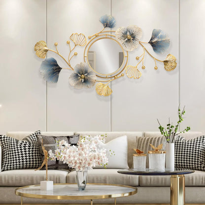 Lucky Monet Wall Art Decor Large Metal Wall Art Modern Geometric Circular Decor Wall Sculptures Wall Hanging Decoration for Living Room Dinning Room Bedroom Entryway Kitchen (Style 3)