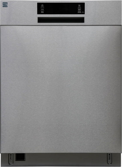 Kenmore 24" Built-in Stainless Steel Tub Dishwasher SmartWash, Smart Dry, and MoreSpace Adjustable Rack, Energy Star Certified, Fingerprint Resistant