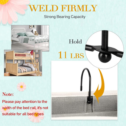 Bedside Storage Caddy/Bedside Hanging Storage Bag for Headboards Bunk Beds Dorm Rooms Book Phone Magazine Holder (Grey)