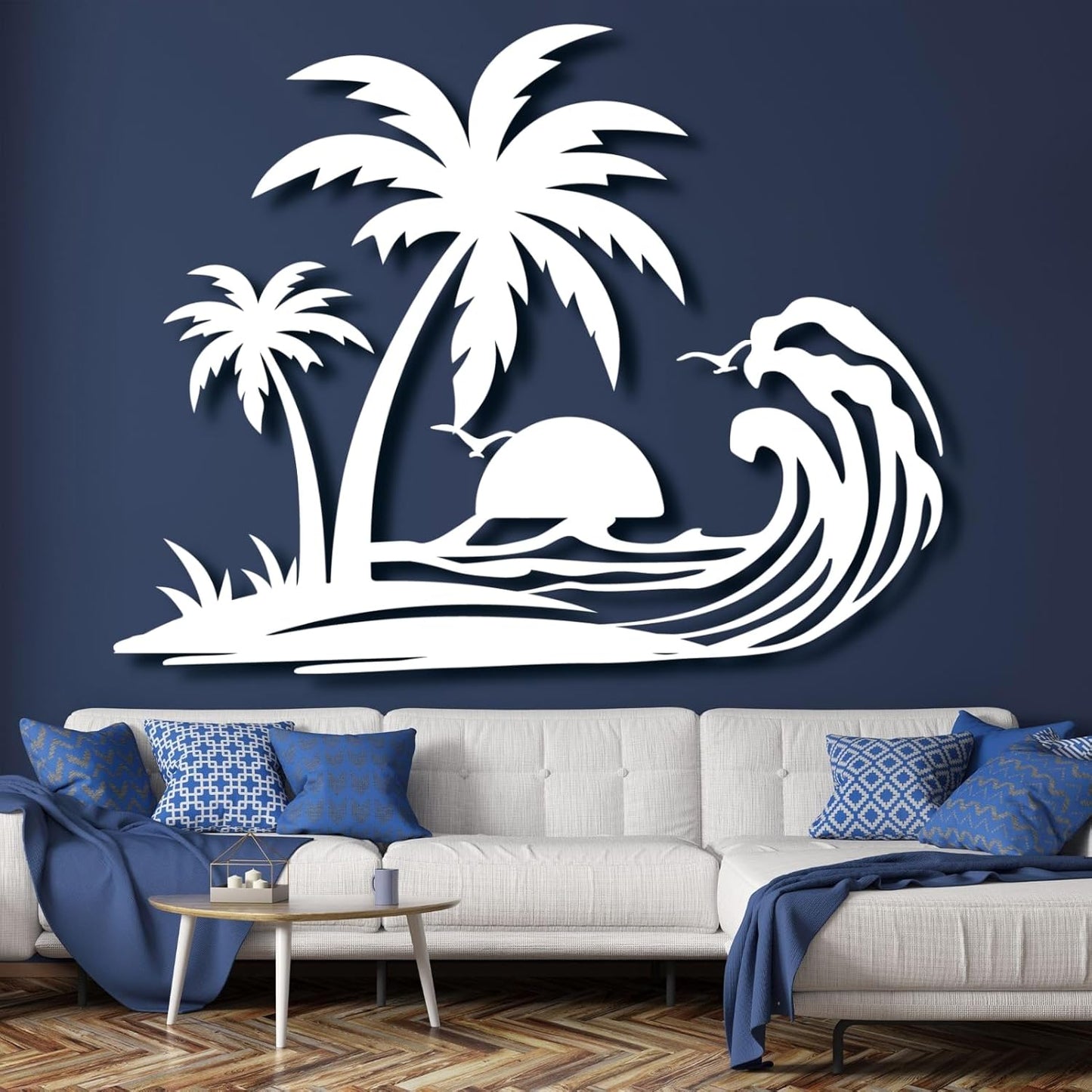 Palm Tree Metal Wall Decor,Palm Tree Metal Wall Art,Metal Palm Tree,Metal Palm Tree Wall Decor,Tropical Metal Wall Art,Beach Wall Decort,Metal Wall Decor (style 1,black,19 L" x 14 W" / 47 x 37 cm)