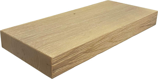 joelsantiques 24 Inch Wooden Floating Shelves for Wall - 24x6x2 in - Made of Natural Wood - Short Heavy Duty Rustic Wall Shelves for Bedroom - Perfect for Bathroom, Kitchen - Natural