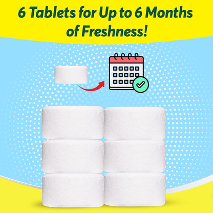 Cleanomic WashWizard Washing Machine Cleaner Tablets – Deep Cleaning Washer Cleaner for Front Load, Top Load & HE Machines – Removes Odor, Buildup & Limescale – Septic Safe, Non-Toxic, 6 Tablets