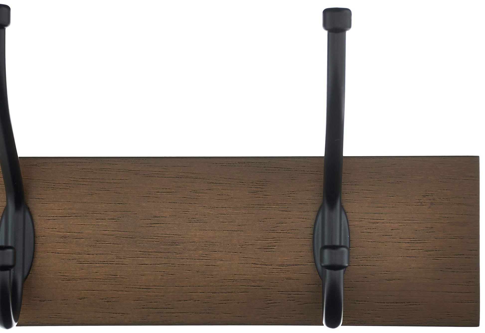 Amazon Basics Rectangular Farmhouse Wall-Mounted Coat Rack for Entryway and Bedroom, Storage
