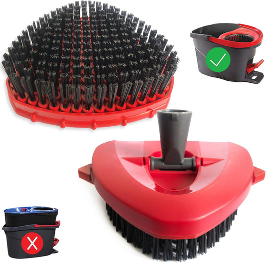 Spin Mop Scrub Brush Head Compatible with OCedar EasyWring 1 Tank System, Mop Scrubber Attachment