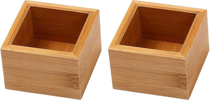 YBM Home Bamboo Drawer Organizer Storage Box for Kitchen Drawer, Junk Drawer, Office, Bedroom