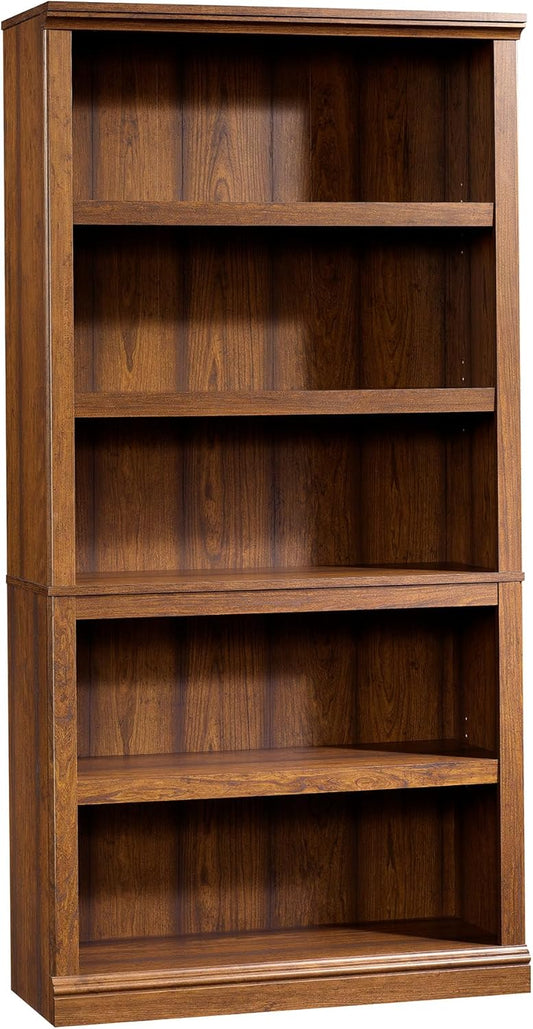 Sauder Miscellaneous Storage 5-Shelf Bookcase/ Book shelf, Washington Cherry finish