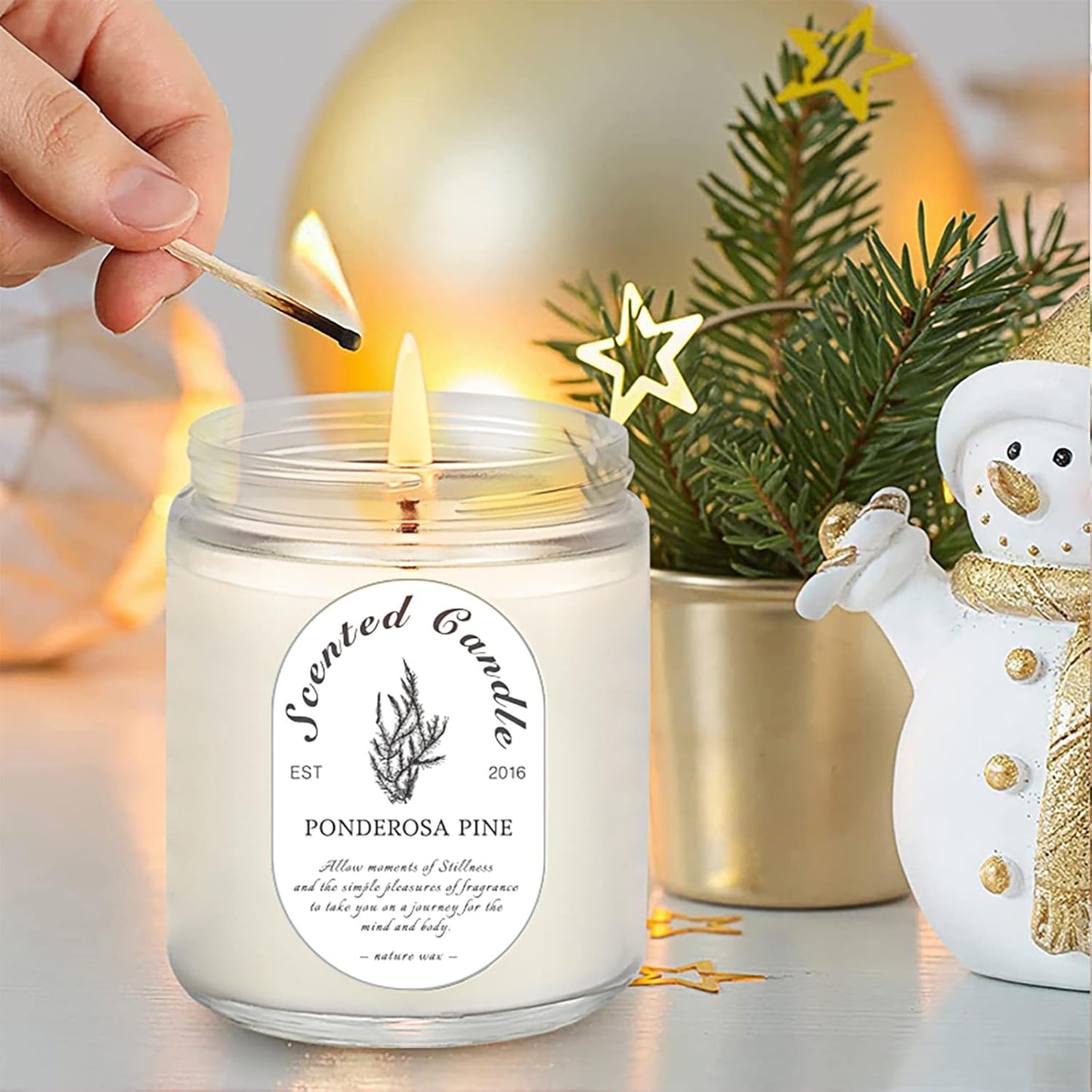 4 Pack Candles for Home Scented, Lavender Candles, 28 oz 200 Hour Long Lasting Aromatherapy Candle Set, Candle Gift Set for Women, Perfect for Birthday Gifts