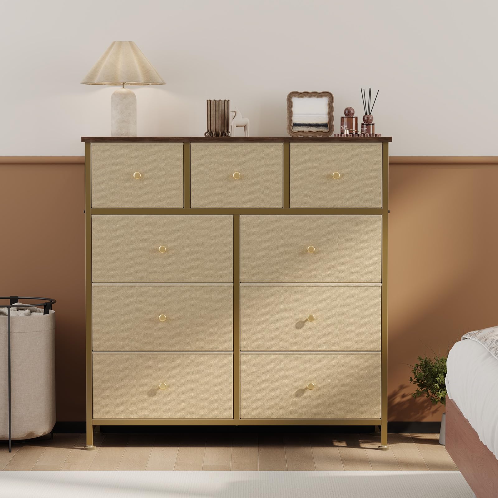 OLIXIS 9 Drawer Tall Dresser for Bedroom, Closet Organizers and Storage