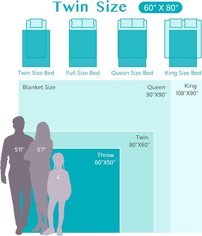 Joiedomi Twin Blanket for Couch Bed Sofa, Beige Knitted Blankets Gifts for Women Mom Girls, Cozy Cute Soft Throw Home Room Decor Aesthetic for Women Mothers Birthday Gifts 60x80 Inches