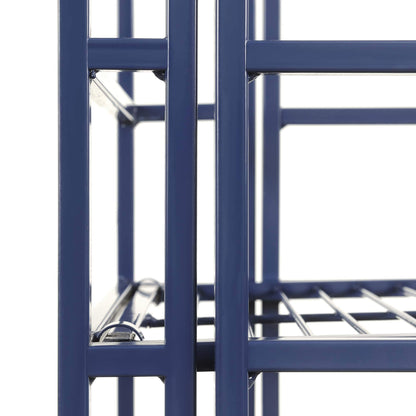 Convenience Concepts Xtra Storage Shelves - 2 Tier Folding Metal Organizer Shelf for Office