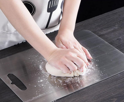 Titanium Cutting Board, New Upgrade Pure Titanium Cutting Boards for Kitchen,Food Grade 316 Stainless Steel Cutting Board，Double sided Dishwasher Safe 12 * 8inch