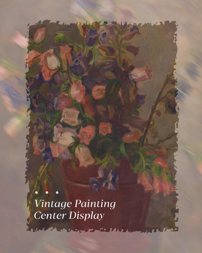 HUARCEY Gold Framed Vintage Wall Art for Living Room, Flower Painting Canvas Prints Shelf Decor for Kitchen, Aesthetic Room Decor Bedroom Wall Art, Floral Artwork for Friends or Family 8"x10"