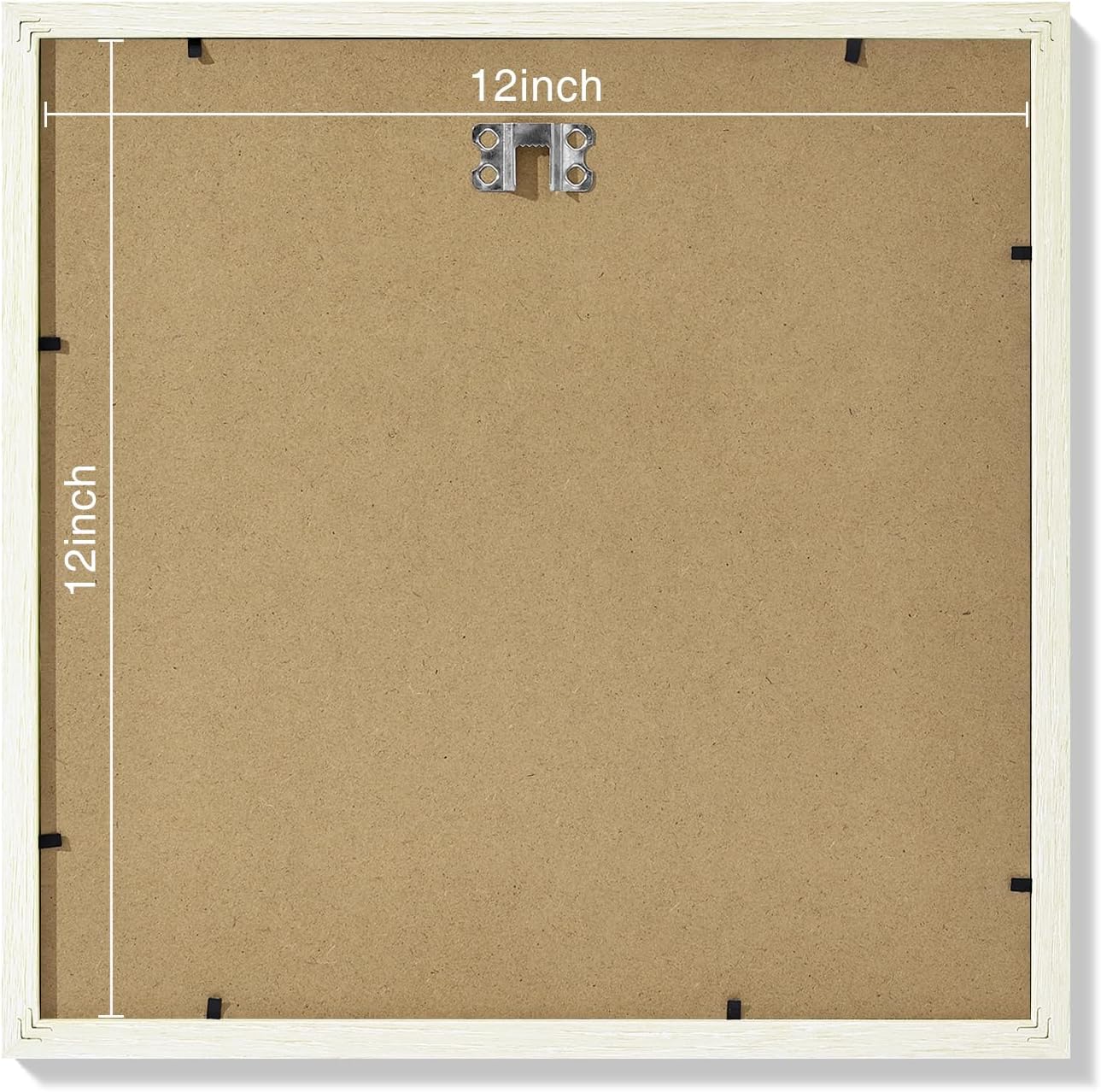 Vittanly 12x12 Picture Frames Set of 9, Shatter Resistant Plexiglass, Display 8x8 Pictures with Mat or 12x12 without Mat, Photo Frames for Wall Mount, Engineered Wood, Whitemist