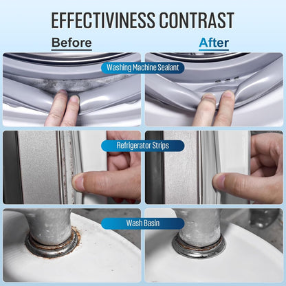 Home Cleaner Gel, Cleaner for Washing Machine, Refrigerator Strips, Household Shower, Kitchen Sinks, Walls, Tiles, Bathrooms- 10 fl oz