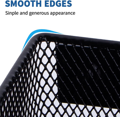 dedoot Minimalist Black Magnetic Pen Holder, 4.7x2.3x3.7inch Strong Mesh Magnetic Holder for Whiteboard Marker, Refrigerator, Locker