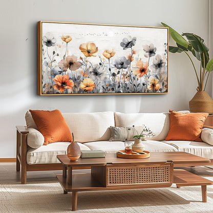 ZUITINGHUA Wood Framed Canvas Wall Art For Living Room Large Wall Decor For Office Bedroom Decorations Flowers Landscape Pictures Farmhouse Paintings Artwork Aesthetic Mural Home Decor 30x60 In