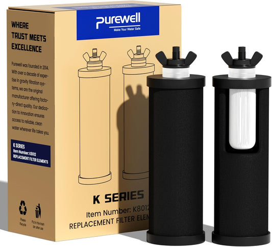 Purewell PF-3 Black 3-Stage Composite Purification Elements, Replacement Filters for ProOne® and