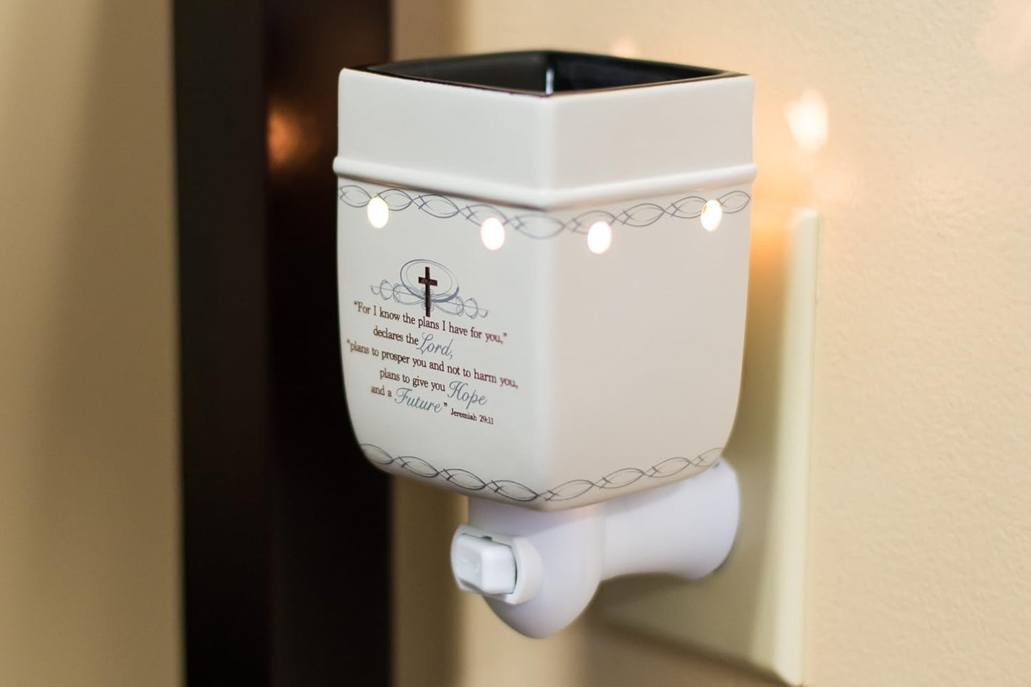 Elanze Designs for I Know The Plans I Have for You Electric Plug-in Outlet Wax and Oil Warmer