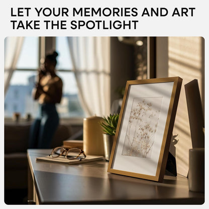 Homeforia 5x7 Picture Frame Bronze, High End Metal 5 x 7 Brass Frames with Mat 4 x 6 for Art, 5x7 Desk Frame Matted to 4x6 inch Photo, 5 by 7 Wall or Tabletop Frame, Tempered Glass, Wall Kit, Set of 1