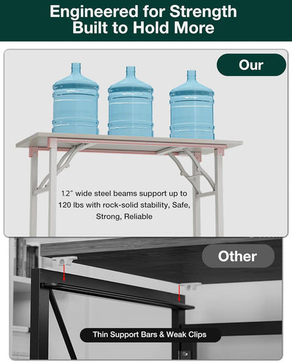 Frylr Small Folding Computer Desk – Portable 35.8 Inch Foldable Laptop Table, Collapsible and Compact for Easy Storage and Fast Setup, Lightweight for Small Spaces, Craft and Study Use, White Ash