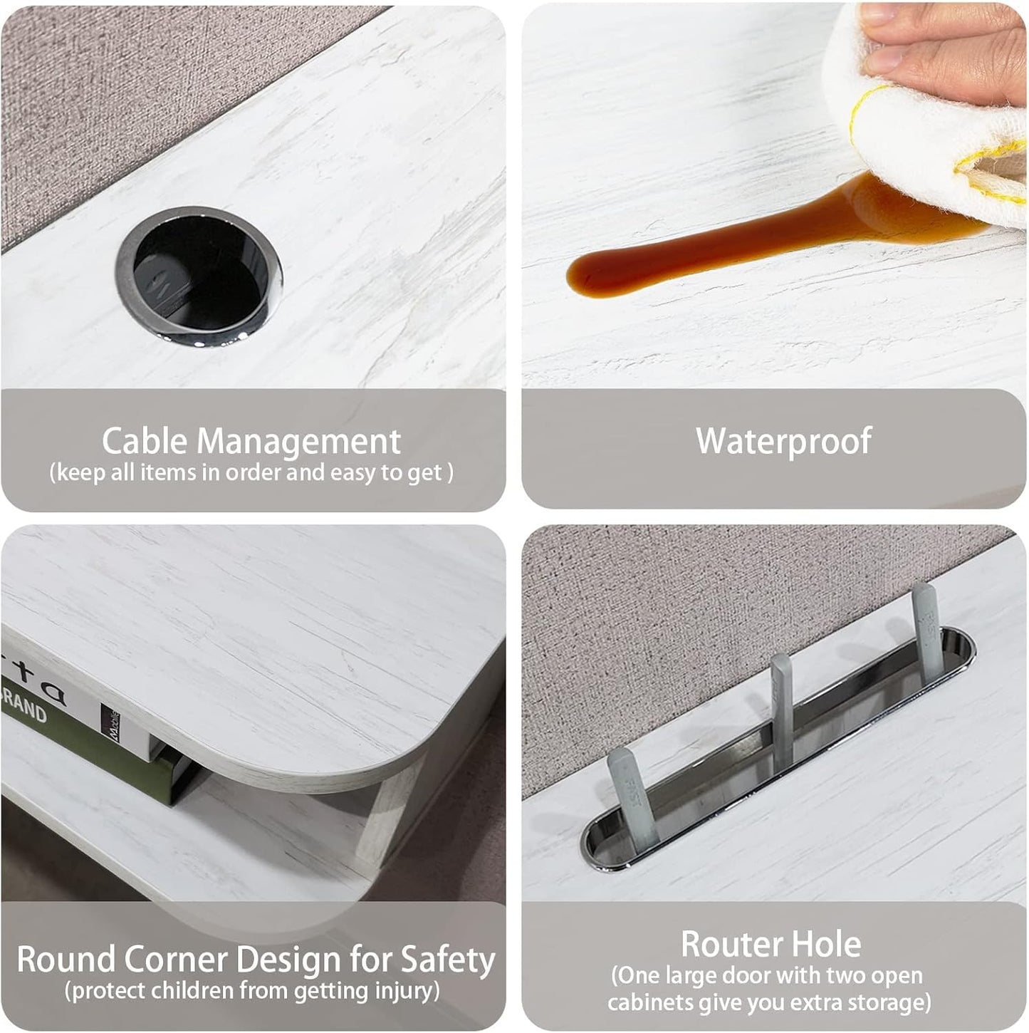 Pmnianhua Floating TV Console, 70'' Wall-Mounted Media Console TV Cabinet Floating TV Stand Entertainment Shelf with Door and Storage (Grayish-White)