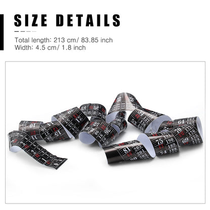 Tatuo Growth Chart Wall Labels Height Indicator Tape Ruler Growth Chart Decor Height Indicator Adhesive Ruler for Home Room Measuring (Black)