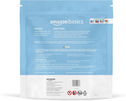 Amazon Basics Laundry Detergent Pacs, Hypoallergenic, Free & Clear, 120 Count (New Packaging)