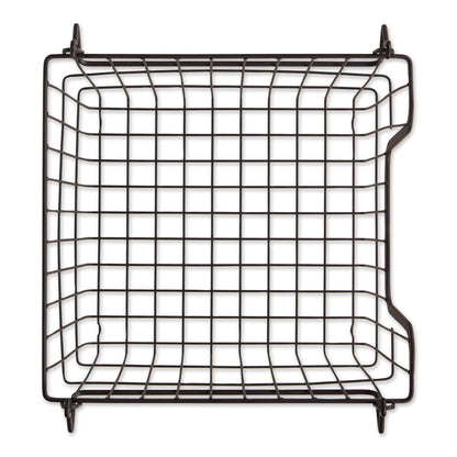 DII Metal Wire Utility Storage Bin, Small, 11x11x6", Black