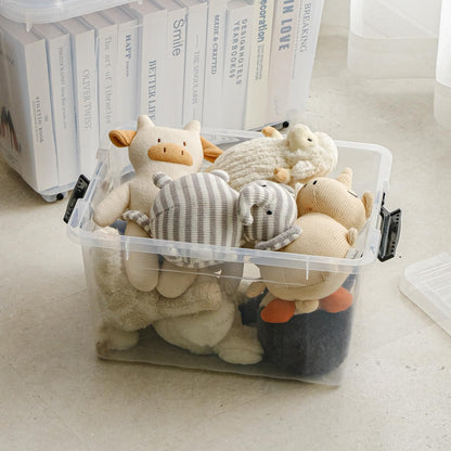Cetomo 18Qt*4 Plastic Storage Bins, Storage Box, 4 Pack, Organizing Container with Durable Lids and