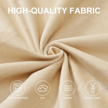 Hobestluk 6FT Bean Bag Chair Bean Bag Chairs for Adults Giant Bean Chairs with Velvet Cover, Memory Foam BeanBag Chair Fluffy BeanBag Chairs for Living Room, Bedroom- Khaki (70" x 70" x 15")