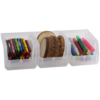 ReadySpace Plastic Containers for Organizing and Storage Bins for Drawers, Desks, Office