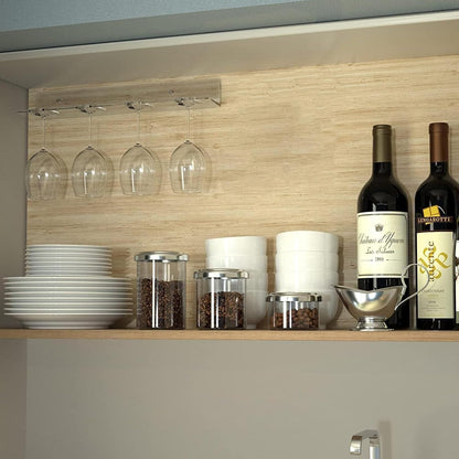 WANLIAN Wine Glass Holder - Wall Mounted Acrylic, Pack of 2 - Reception Party & Kitchen Tableware Storage Rack