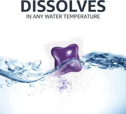 Amazon Basics Laundry Detergent Pods, 120 Pacs for 120 Medium Loads, Lavender Scent, (Previously Solimo) (Pack of 2)