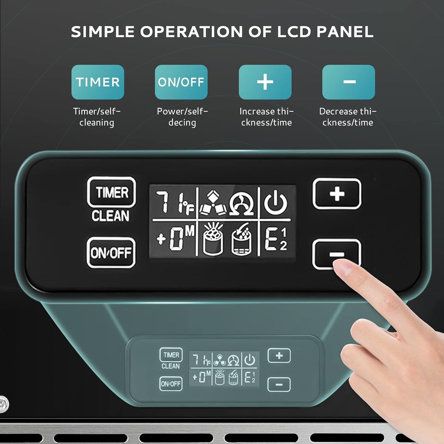EUHOMY 15" W Commercial Under Counter Ice Maker Machine, 90 Lb/Day Auto-Cleaning & 24H Timer, Gravity Drainage,Stainless Steel Built-in Freestanding Ice Maker, 24 Lb Bin, Ideal for Commercial & Home