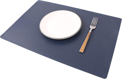 Jovono Set of 8 Faux Leather Placemats, PU Table Mats, Waterproof, Stain Resistant, Heat Resistant, Non-Slip Easy to Clean for Kitchen, Dining, Conference Tables
