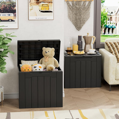 YESHOMY 30 Gal Plastic Storage Bins with Lid Stackable Box Organizers for Living Room, Office