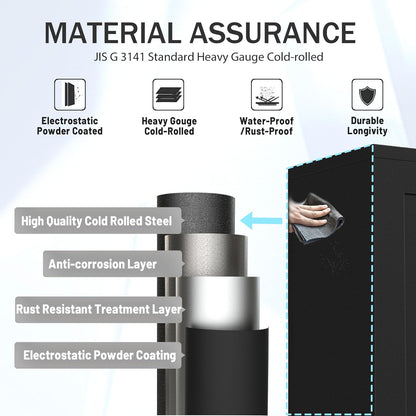 61.02" Kitchen Pantry Cabinet, Pantry Storage Cabinet with 2 Doors and Adjustable Shelves, Black Food Storage for Kitchen, Living Room, Bedroom and Dining Room (Black) Metal Sideboard