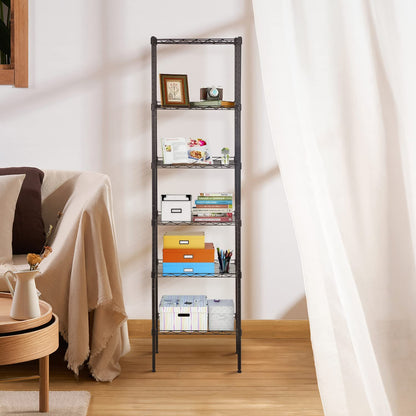 BestOffice Adjustable NSF-Certified Metal Shelf Wire Shelving Unit Storage for Small Places