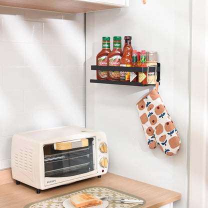 Spice Rack for Rrefrigerator Self Adhesive Spice Shelf Kitchen Home Organization and Storage
