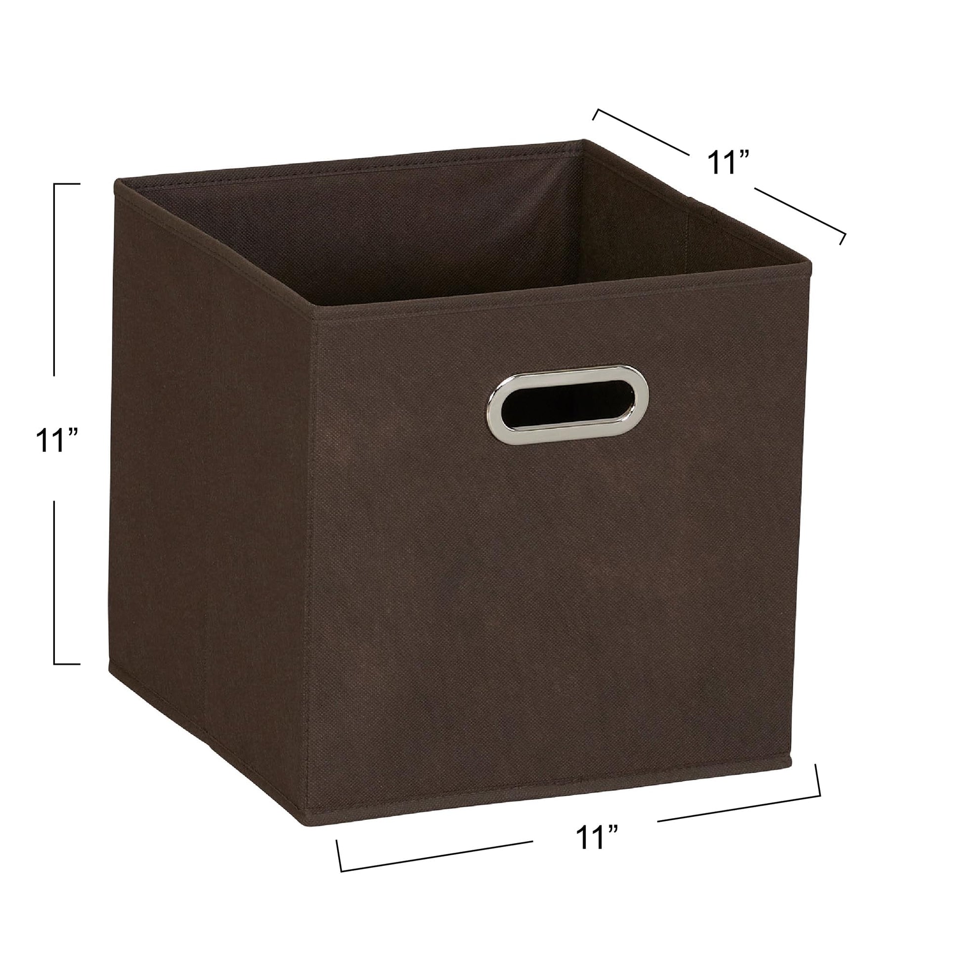 Household Essentials Fabric Storage Bins in Strong Poly‑Woven Fabric with Sturdy Chipboard Sides