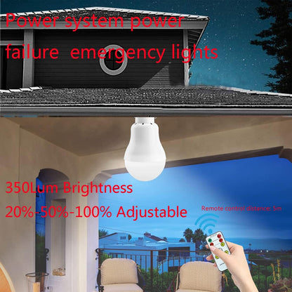 Solar Light Bulb Portable 350LM Solar Powered Camping Light Led Lantern Outdoor for Lamp Light Hiking Fishing Tent Indoor Shed Chicken Coop Hurricane Emergency with USB Chargeable