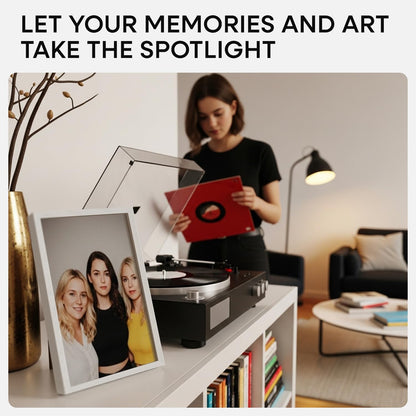 Homeforia 8x12 Picture Frame White, High End Oak 8 x 12 Wood Frames with Mat 6 by 8 Print, 8by12 Wooden Frame Matted to 6x8 inch Photo, 12x8 Wall or Tabletop Frames, Tempered Glass, Wall Kit, Set of 1