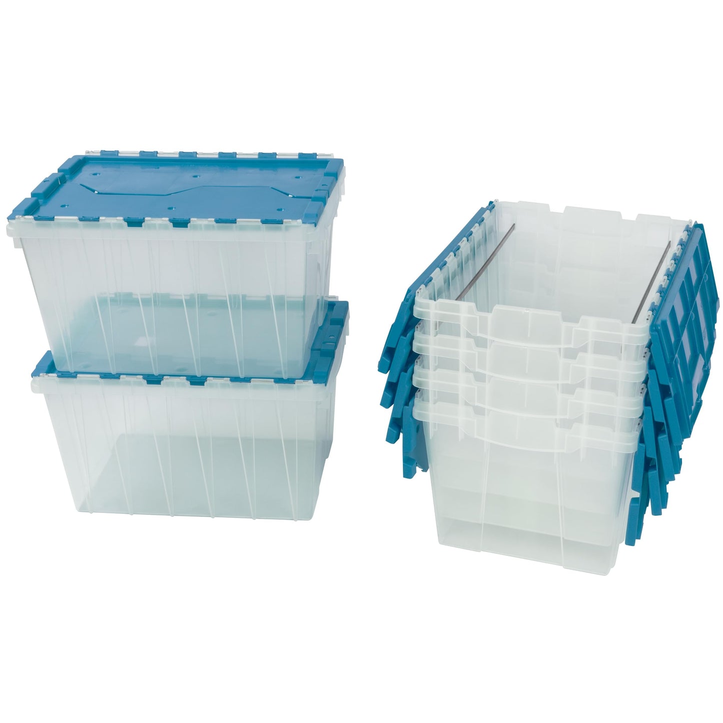 Akro-Mils KeepBox 12 Gallon Storage Container, Nesting and Stackable Plastic Storage Box with Lid