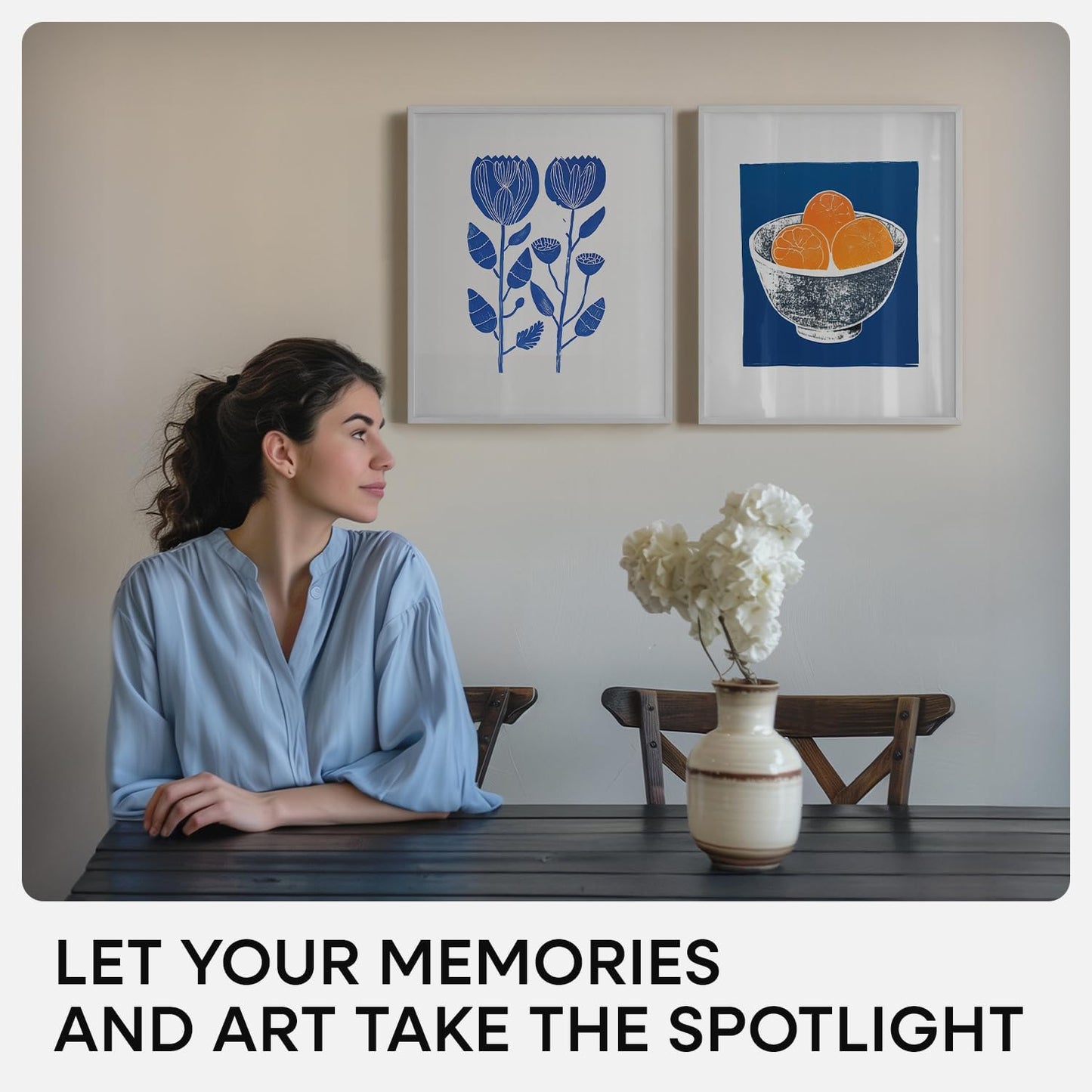 Homeforia Silver 14x17 Picture Frame, High End Metal 14 x 17 Frame with Mat 11 by 14 in Photo, 14x17 Silver Poster Frame Matted to 11x14 Print, 17x14 Hanging Frames, Tempered Glass, Wall Kit, Set of 1